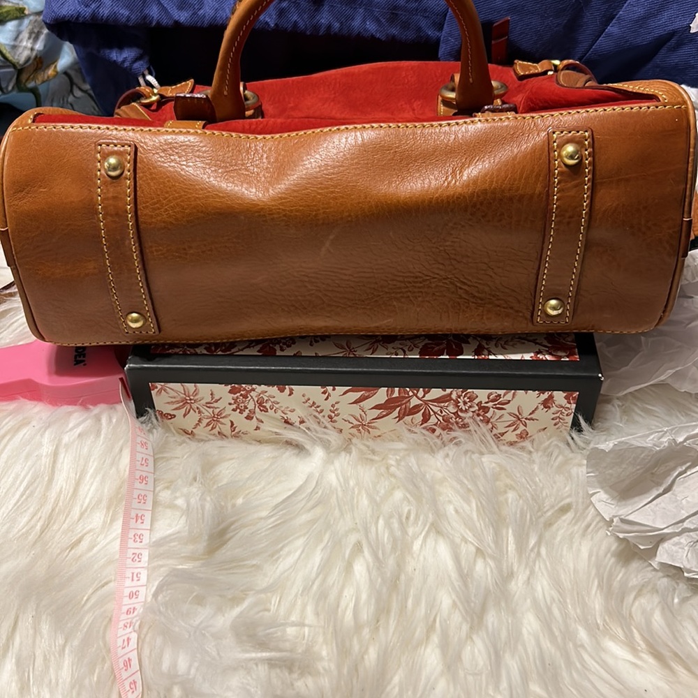 Dooney and Bourke Dashing Suede Florentine Satchel - Picture 4 of 4